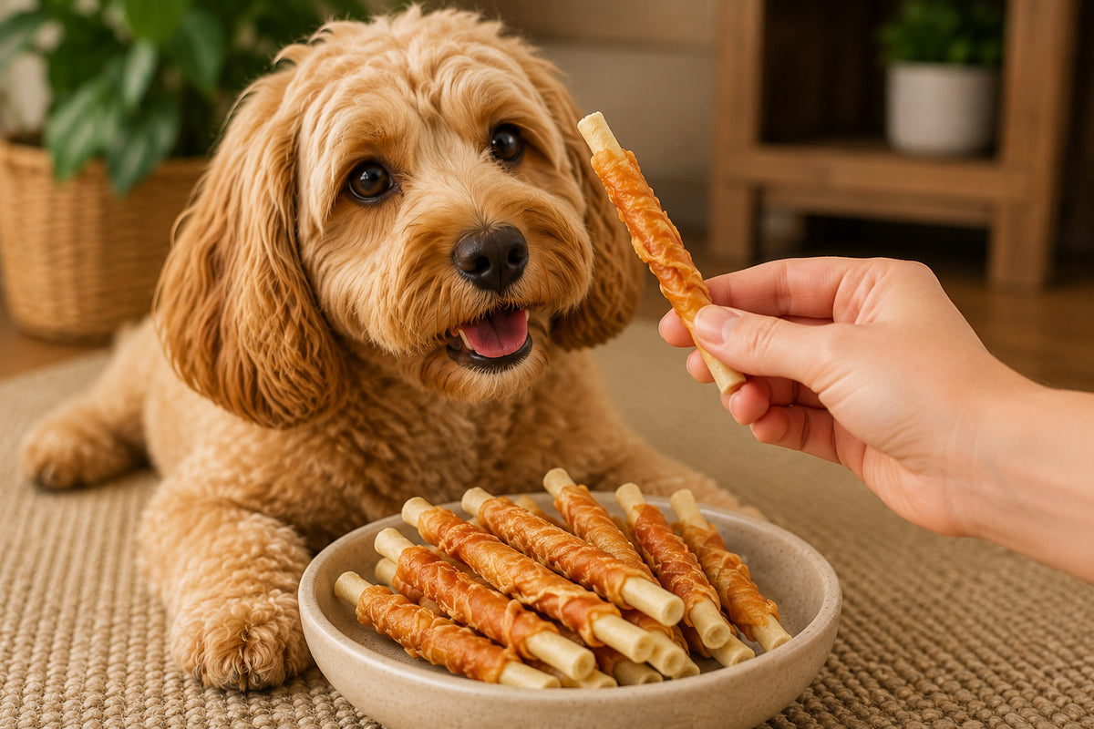 Rawhide Chicken Wrap Twist Stick 5"