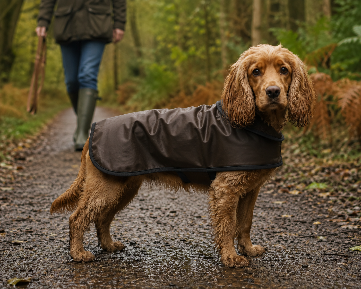 Dog Coats - Oilskin/Velcro