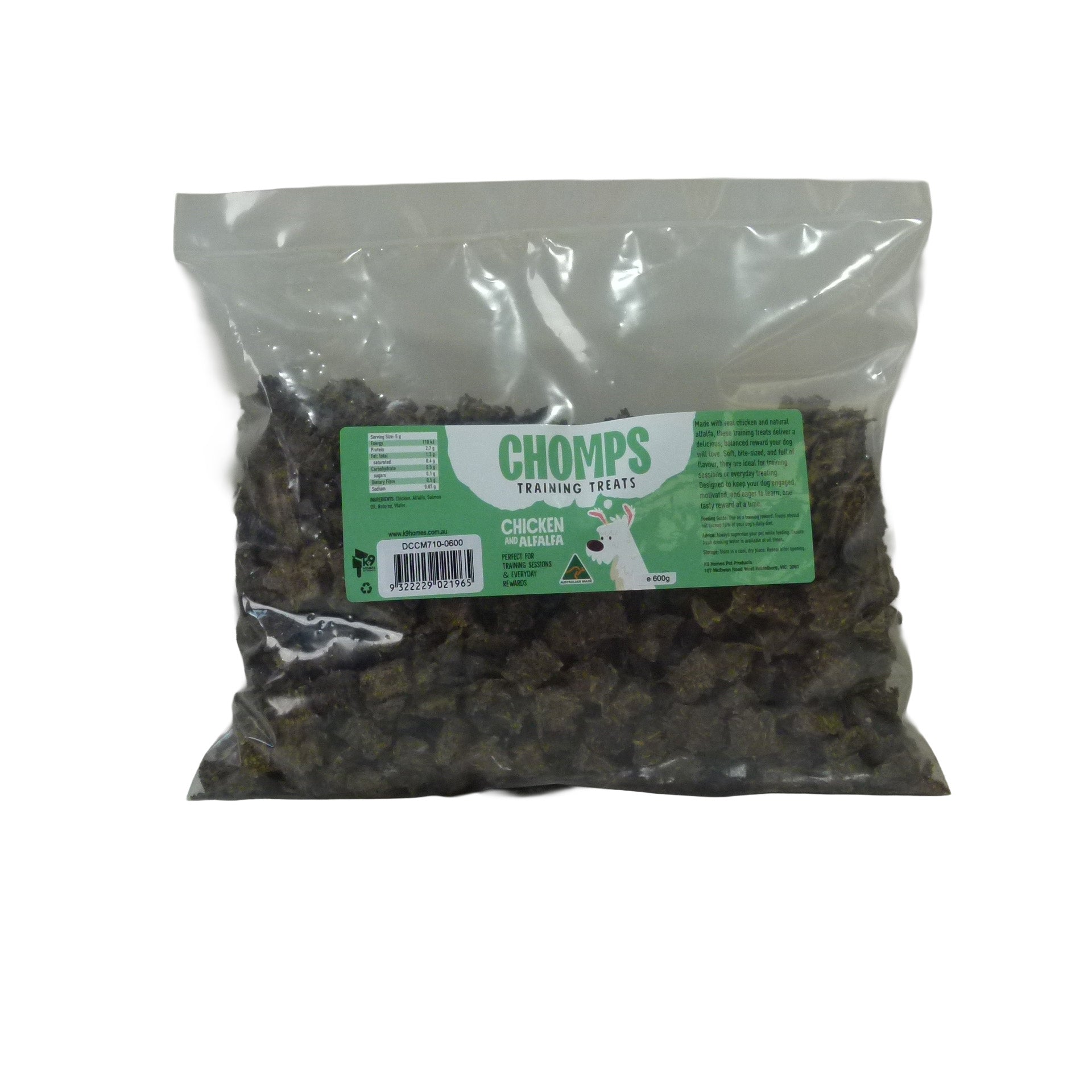 CHOMPS Training Treats - Chicken & Alfalfa