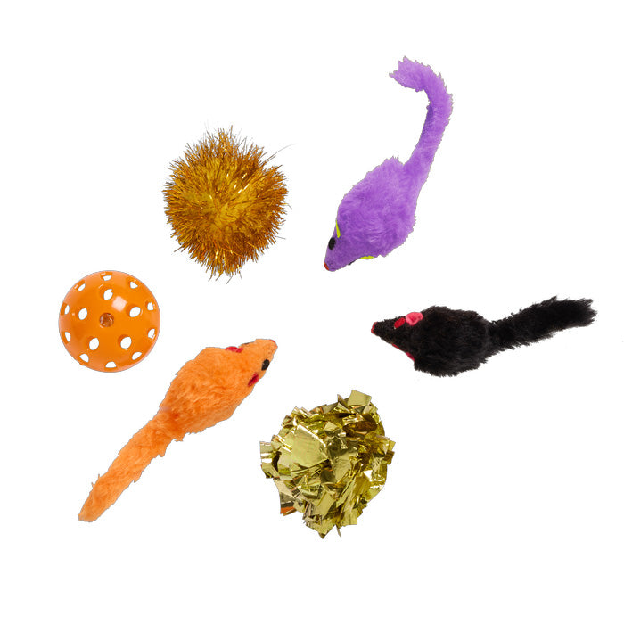 Halloween Cat Toys – 6 Pack