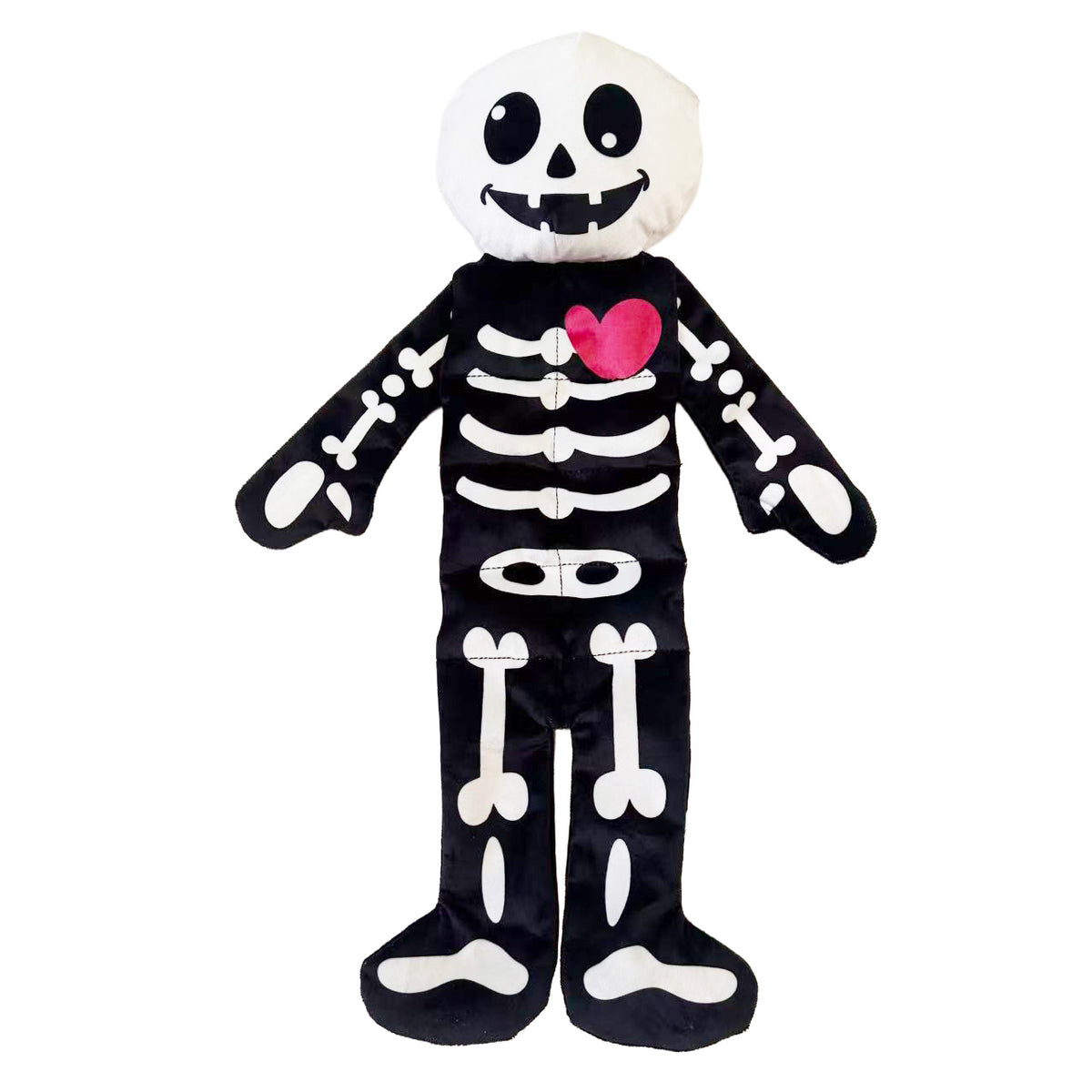 Halloween Skelton and Bone w/8 Squeak and Crinkle Paper Dog Toy