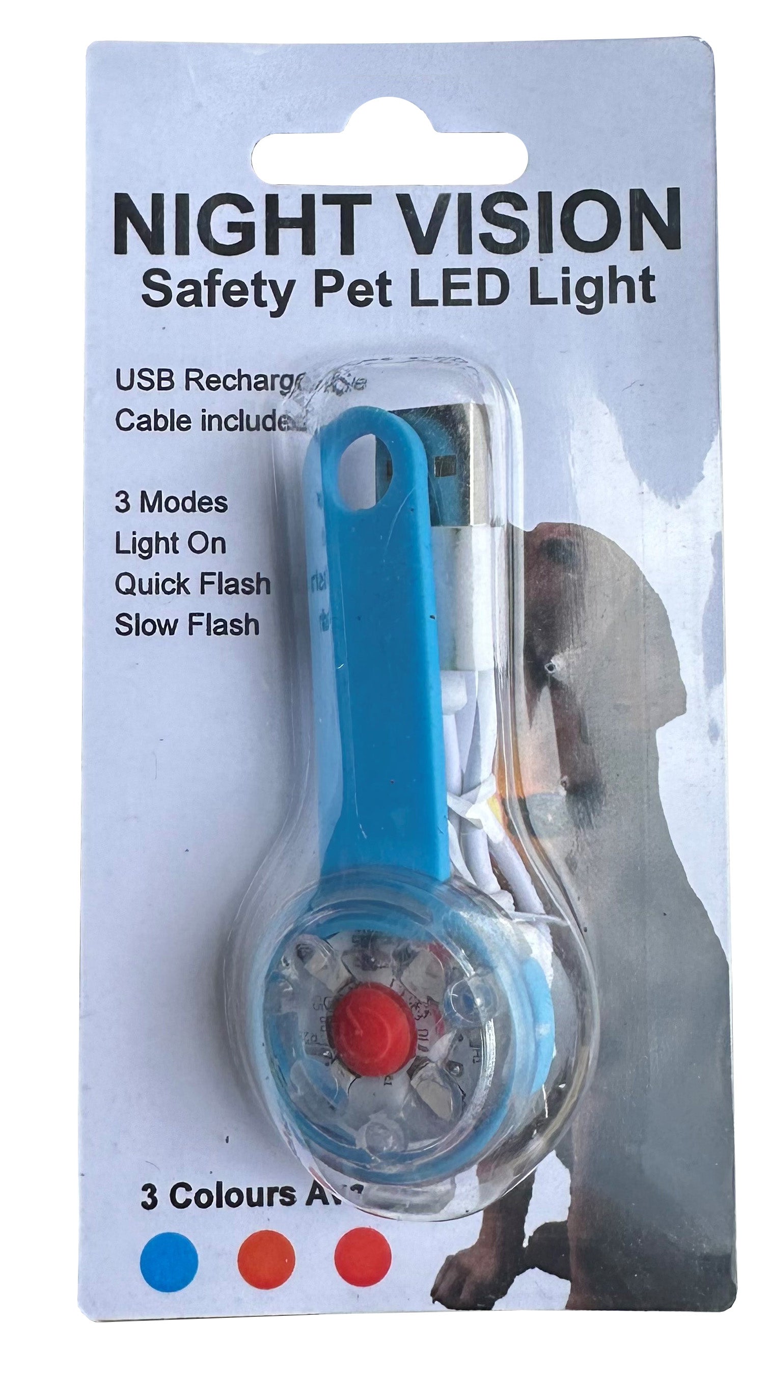 Dog Walking Light - Night Vision Safety LED for Pets